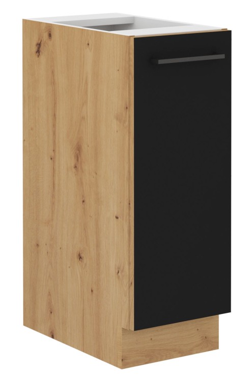 Szafka kuchenna Modena czarna dąb artisan stojąca cargo