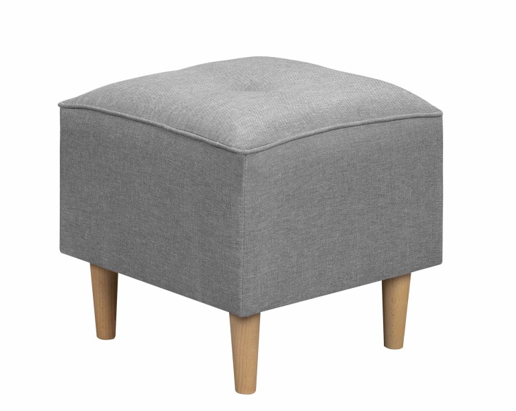 Pufa do siedzenia podnóżek skandynawski Denver szary - internetowy sklep meblowy Bird Meble