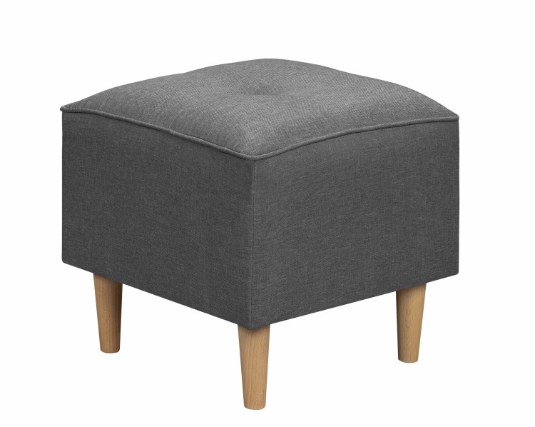 Pufa do siedzenia podnóżek skandynawski Denver grafitowy - internetowy sklep meblowy Bird Meble