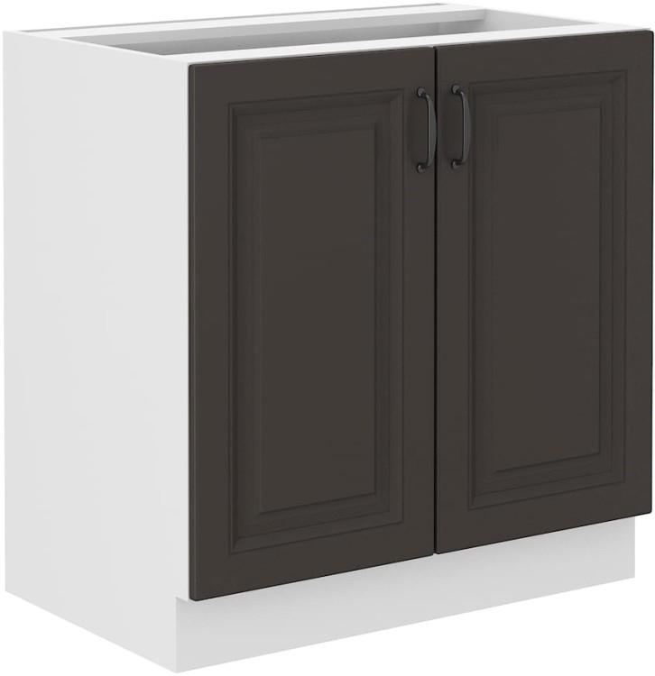 Szafka kuchenna STILO 80 D 2F Grafit/Biały