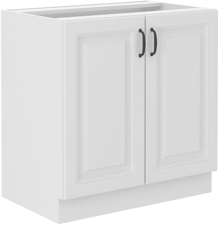 Szafka Kuchenna STILO 80 2D Dolna Biały/Biały