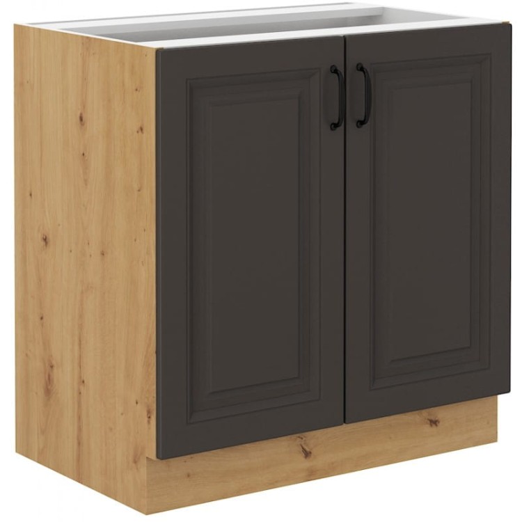 Szafka STILO 80 D 2D Kuchenna Dolna Grafit/Artisan