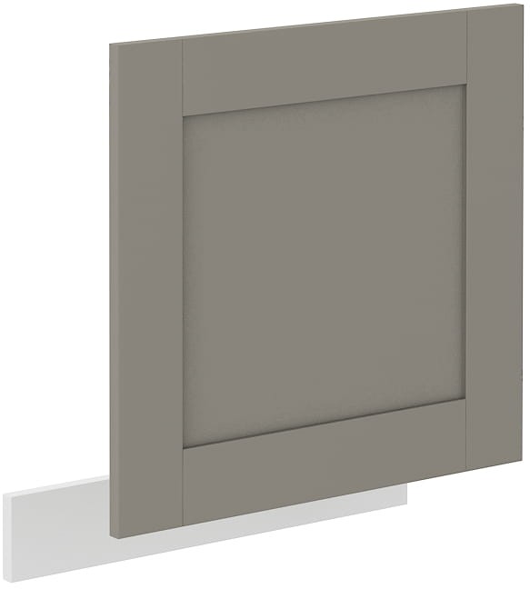 Front do zmywarki z panelem w kolorze gliniasty szary/biały 60 cm z kolekcji LUNA