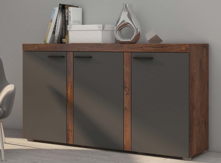 Komoda do salonu Rumba GRDL22 3D Grafit