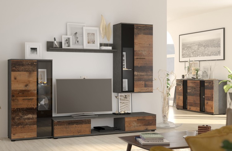 Meblościanka pod telewizor Salsa OLDMAT01 Old Style/Matera