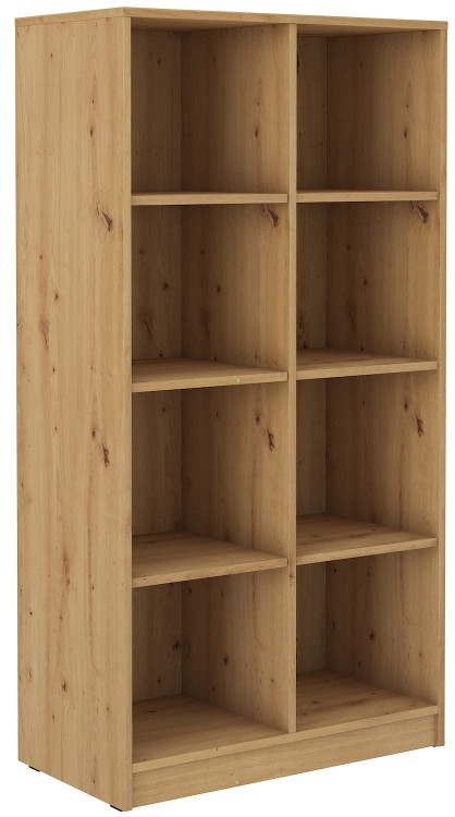 Regał biurowy otwarty 80 cm Malta 106 Dąb Artisan