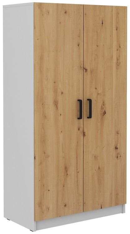 Szafa ubraniowa biurowa Malta 108 2D Dąb Artisan/Szary