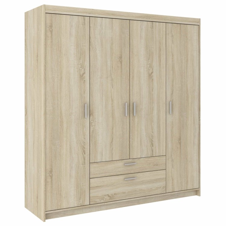 Szafa czterodrzwiowa do sypialni Elena 4D SO04 Dąb Sonoma