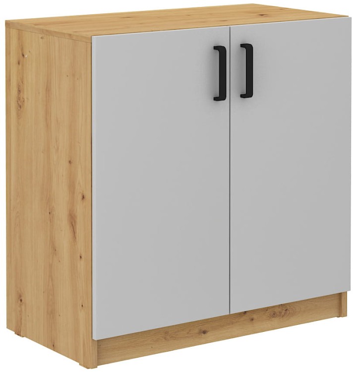 Szafka biurowa Malta 102 2F Szary/Dąb Artisan