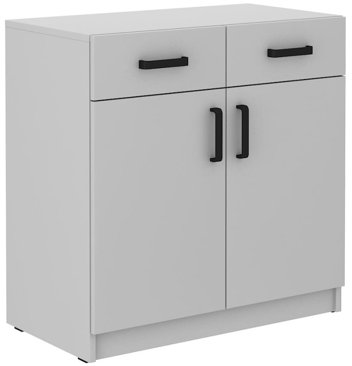 Szafka biurowa z szufladami Malta 105 2F 2S Jasny Szary