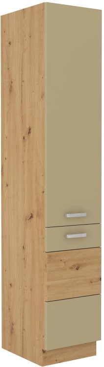 Szafka kuchenna wysoka słupek w kolorze cappucino/dąb artisan kolekcja ARTISAN HG 40 DK-210 2F