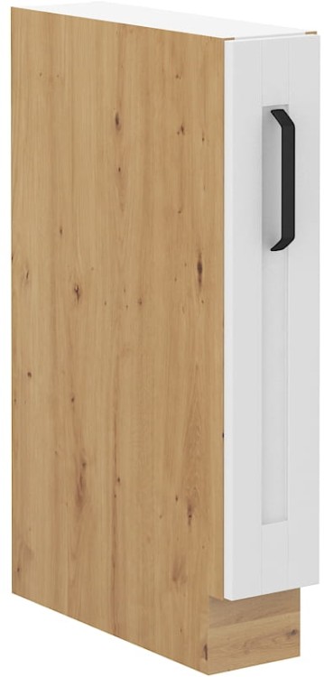 Szafka kuchenna dolna LUNA 15 D CARGO Biała z korpusem dąb artisan