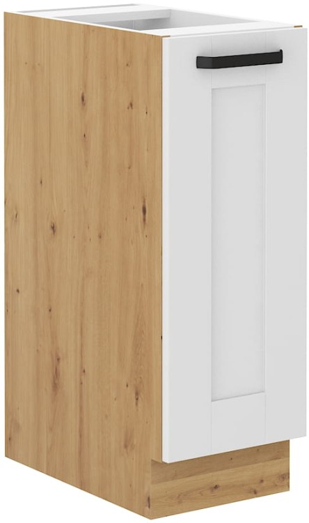 Szafka dolna kuchenna LUNA 30 D CARGO Biały z dębem artisan