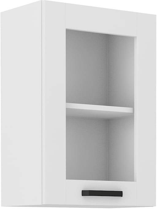 Górna szafka wisząca z witryną do kuchni z kolekcji LUNA 40 GS-72 1F Biała