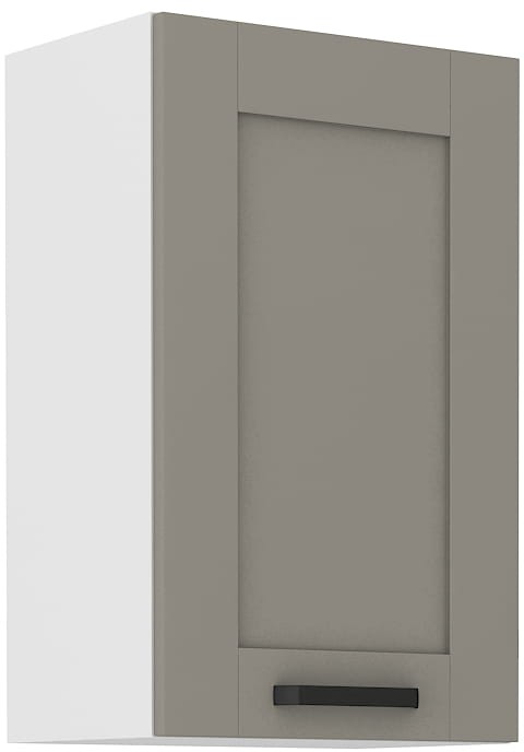 Wisząca szafka kuchenna LUNA w kolorze gliniasty szary/biały 45 G-72 1F