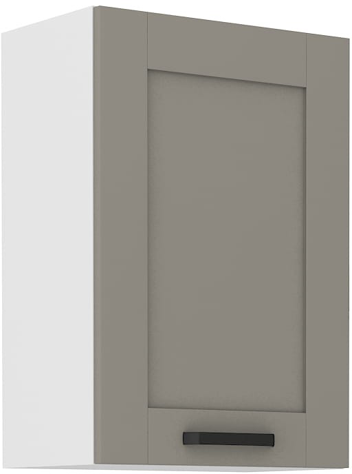 Wisząca szafka do kuchni górna LUNA 50 G-72 1F Gliniasty szary/biały