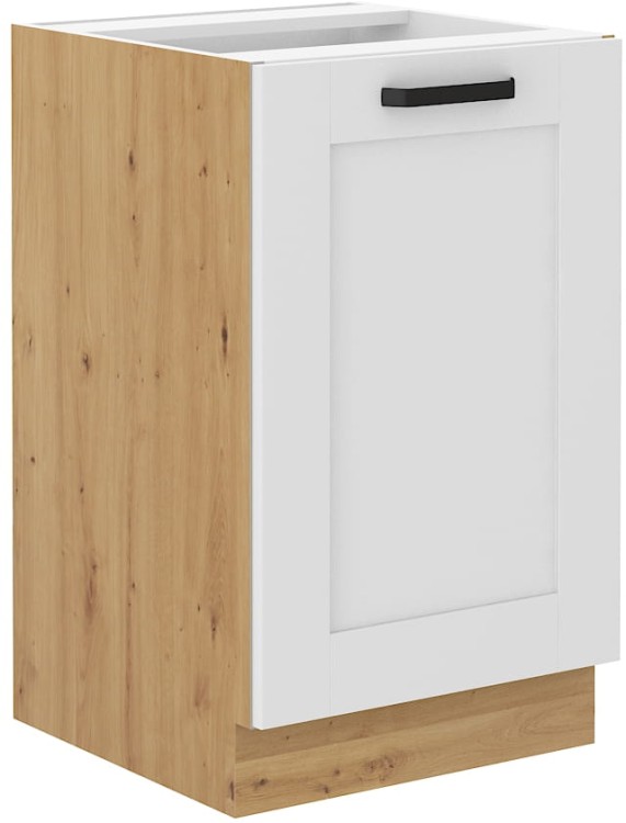 Pod zlew Szafka kuchenna dolna LUNA 50 ZL 1F Biały/Dąb Artisan