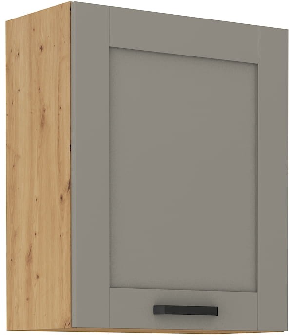 Górna szafka wisząca do kuchni z kolekcji LUNA 60 G-72 1F Gliniasty Szary/Dąb artisan