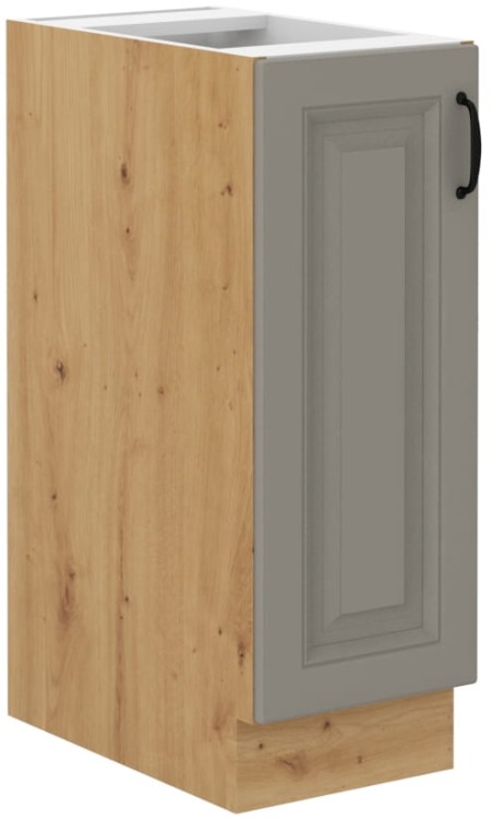 Szafka kuchenna Gliniasty Szary/Dąb Artisan dolna z szufladą STILO 30 D CARGO