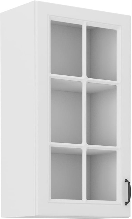 Szafka kuchenna  STILO 40 GS-90 1F Biały/Biały witryna