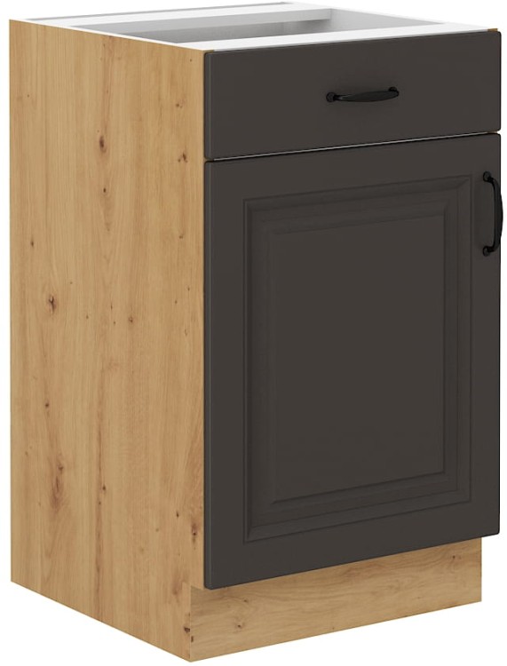 Szafka kuchenna dolna z szufladą STILO 50 D 1F 1S Grafit/Artisan