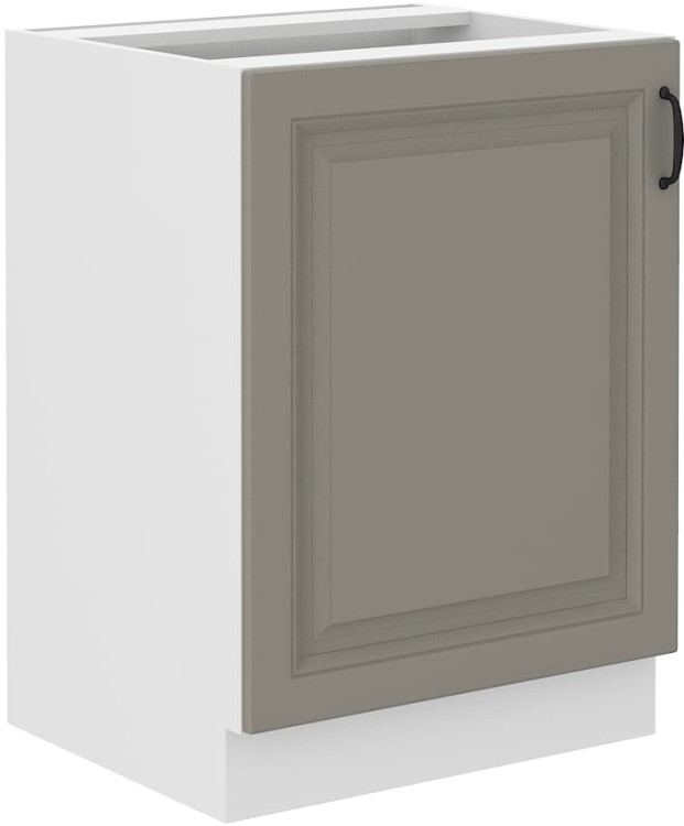 Szafka STILO 60 D 1F Gliniasty Szary/Biały kuchenna dolna