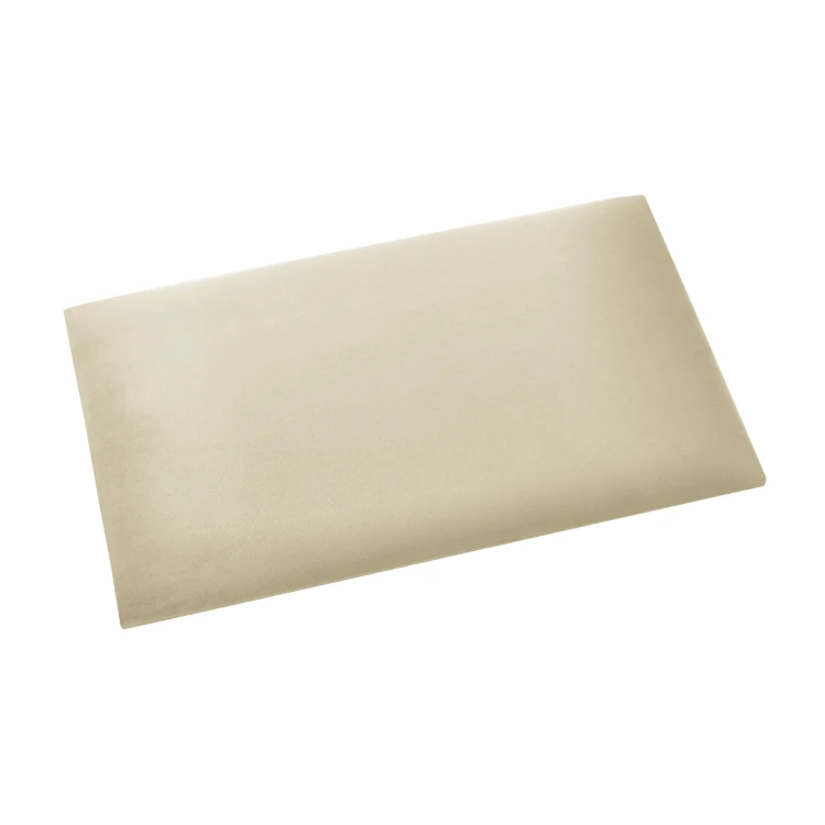 Panel ścienny tapicerowany 3D o wymiarze 50x30 wezgłowie w kolorze beżowym.