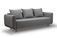 Sofa rozkładana z funkcją spania Lugo z trzema poduszkami
