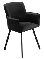 Krzesło tapicerowane z metalowymi nogami bluvel w stylu industrialnym loft