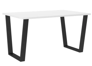 Stół loftowy do salonu Cezar 138x90 Biały