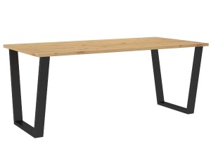 Stół loftowy do salonu Cezar 185x67 Dąb Artisan