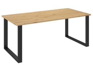 Stół do jadalni loftowy Imperial 185x90 Dąb Artisan