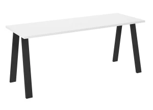 Stół do jadalni metalowe nogi Kleo 185x67 Biały
