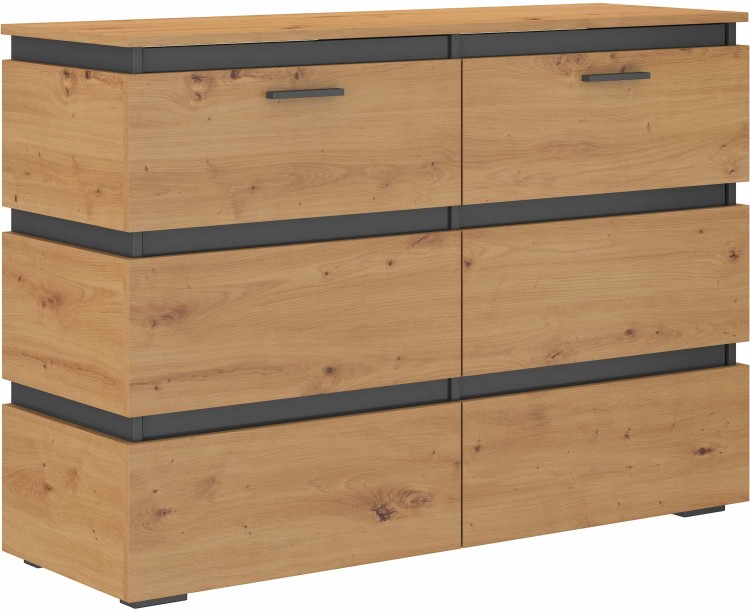Komoda Faro do salonu w kolorze dąb artisan
