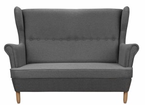 Sofa uszak skandynawska Denver Grafitowa