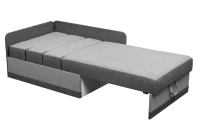 Narożnik sofa Kacper dzieci dorosłych szary rozłożony