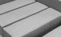 Narożnik sofa Kacper dzieci dorosłych szary poduszki