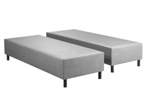 Duże podwójne łóżko BOX 30 hotelowe 2w1 łączone 180x200 Szare