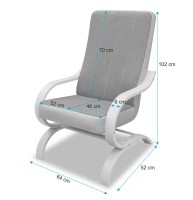 Zestaw wypoczynkowy salon Fotel Girona zielony wymiary