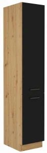 Wysoka szafka kuchenna słupek MODENA 40 DK-210 2F Dąb Artisan/Czarny