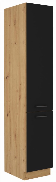 Wysoka szafka kuchenna słupek MODENA 40 DK-210 2F Dąb Artisan/Czarny