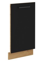 Front do zmywarki z panelem zakrytym MODENA 45 cm Dąb Artisan/Czarny