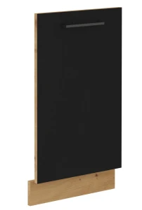 Front do zmywarki z panelem zakrytym MODENA 45 cm Dąb Artisan/Czarny