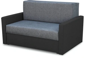 Sofa fotel amerykanka rozkładana Tedi 2 Czarna/Grafitowa