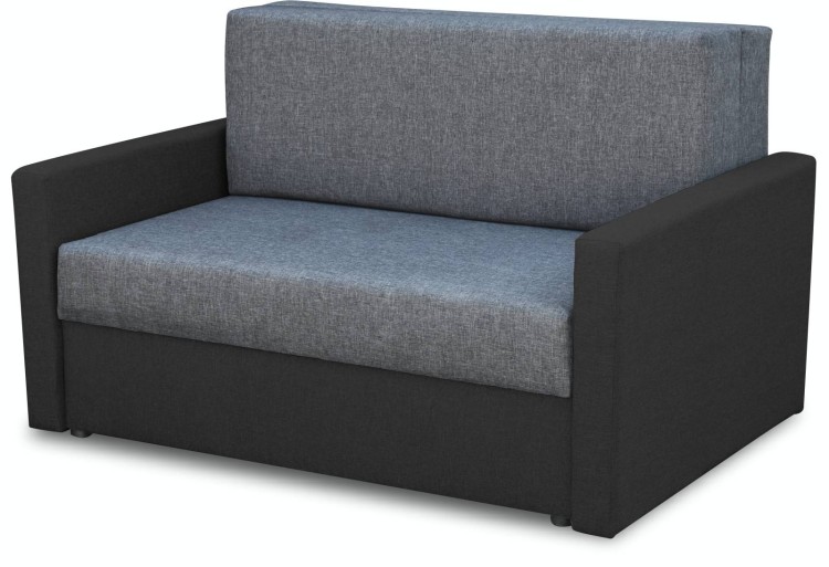 sofa fotel amerykanka rozkładana do przodu Tedi 2 czarna/grafitowa - internetowy sklep meblowy Bird Meble