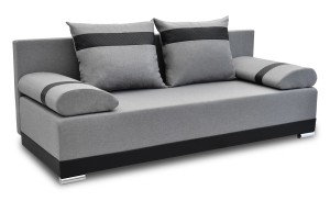 Kanapa z funkcją spania sofa rozkładana wersalka Orlean Szara