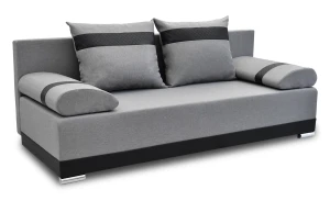 Kanapa z funkcją spania sofa rozkładana wersalka Orlean Szara