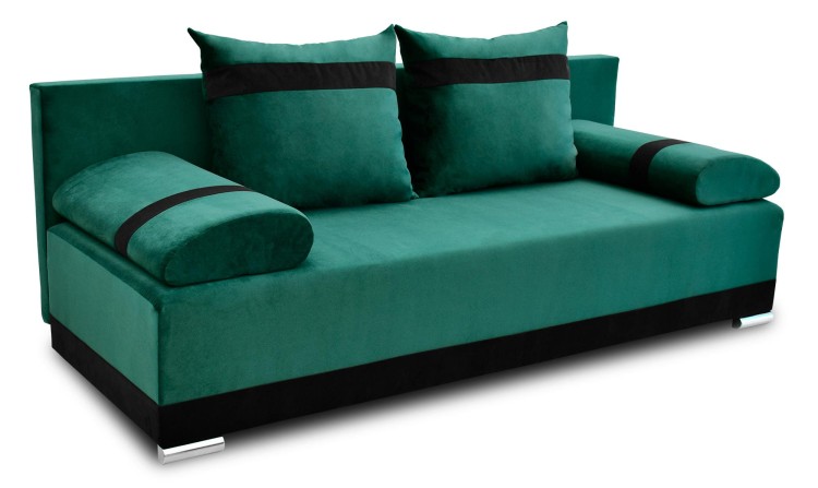 Kanapa rozkładana sofa z funkcją spania bonell Orlean Plus Zielona - internetowy sklep meblowy Bird Meble