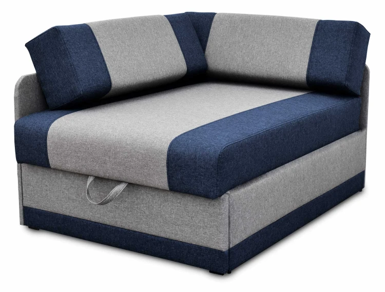 sofa rozkładana narożna vaxer narożnik dla dzieci granatowy/szary - internetowy sklep meblowy Bird Meble