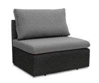 Sofa fotel rozkładany do spania Toledo Szary/antracyt- internetowy sklep meblowy Bird Meble